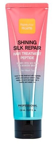 FARMSTAY МАСКА ДЛЯ ВОЛОС И КОЖИ ГОЛОВЫ ВОССТАНАВЛИВАЮЩАЯ С ПЕПТИДАМИ SHINING SILK REPAIR HAIR TREATMENT PEPTIDE, 150 ML