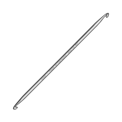 Крючок вязальный Addi из алюминия для кругового тунисского вязания № 4.5, 15 см