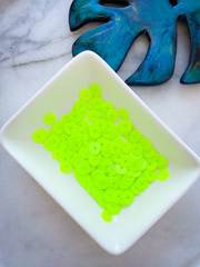 Пайетки, Apple Green - 6 мм