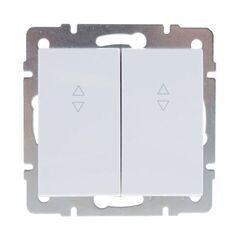 RAIN 703 0288 106 Выключатель проходной 2-ой белый 10шт/120шт