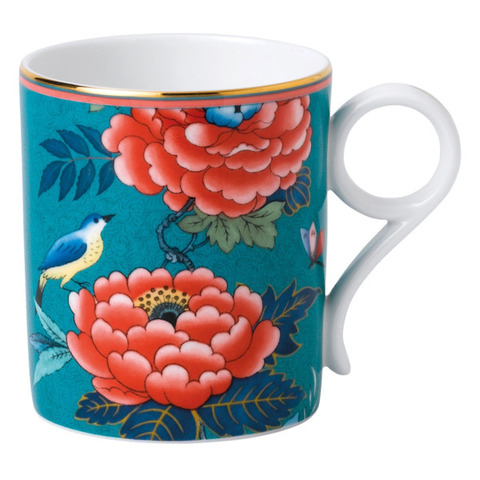 Кружка 240мл Wedgwood Пионы зеленая