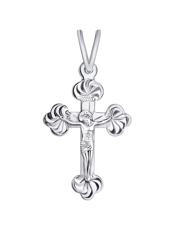 Крестик православный из серебра