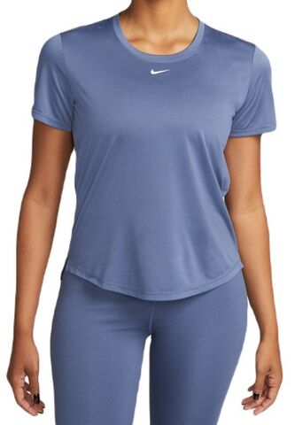 Женская футболка Nike Dri-FIT One Short Sleeve Standard Fit Top - diffused blue/white