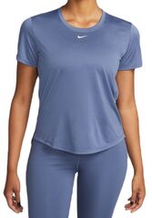 Женская футболка Nike Dri-FIT One Short Sleeve Standard Fit Top - diffused blue/white