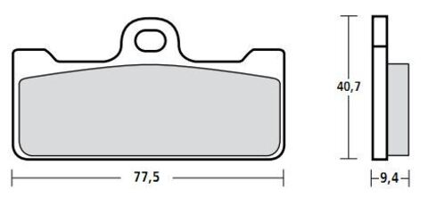 107A48602 M029Z04 Тормозные колодки Brembo Racing (FDB2007, FDB2123)