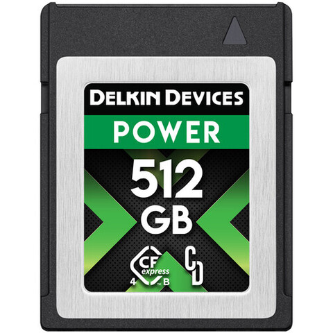 Карта памяти Delkin Devices 512GB POWER Cfexpress B 4.0 3650 /3240/ 820 MB/s