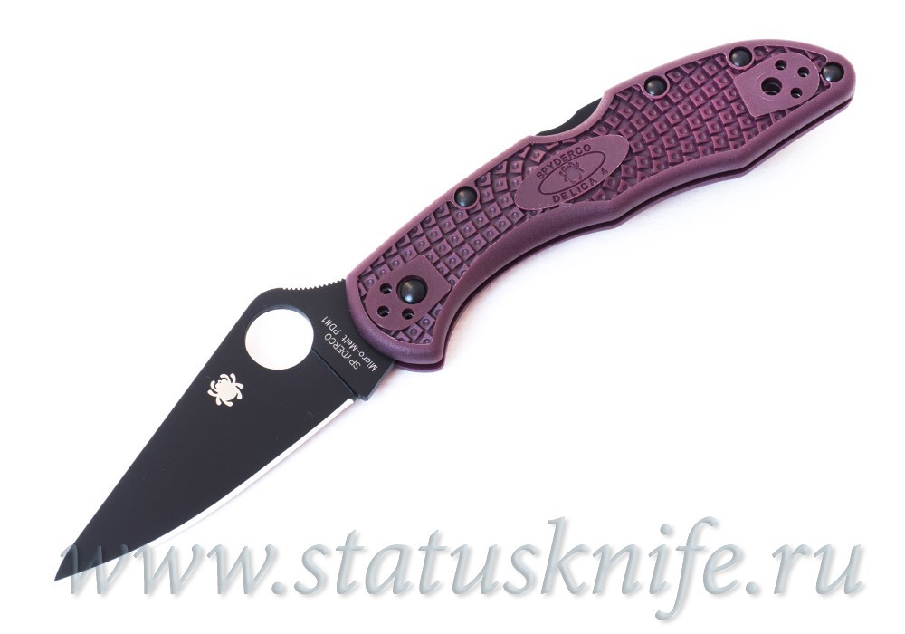 Нож Spyderco Delica 4 C11BGBKP Burgundy Micro-Melt PD#1