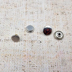 Кнопка установочная Delta (нержав.), d 15 мм, никель