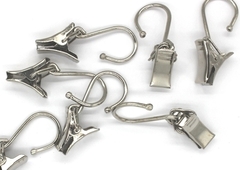 Прищепка крокодил для штор, р. крючка 2,5х1,5 см, р. прищепки 2х1 см