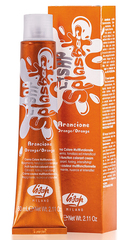 Оттенок Оранжевый Крем-краска для волос чистый пигмент Lisap Splasher 60мл