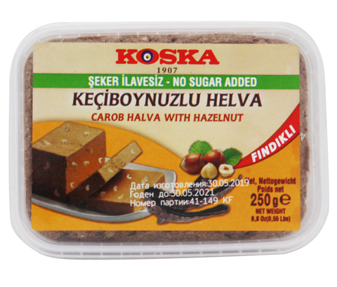 Кунжутная халва без сахара с фундуком, Koska, 250 г