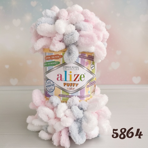 ALIZE PUFFY COLOR 5864, Мультиколор