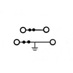 Клемма пружинная Push-IN двухуровневая 0,2-1,5mm2/15A/800V/0,2-1,5mm2 с заземлением нижнего уровня