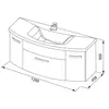 Aquanet 156500 Компл.3 - Тумба Тренто 120 бел. NEW (156500)