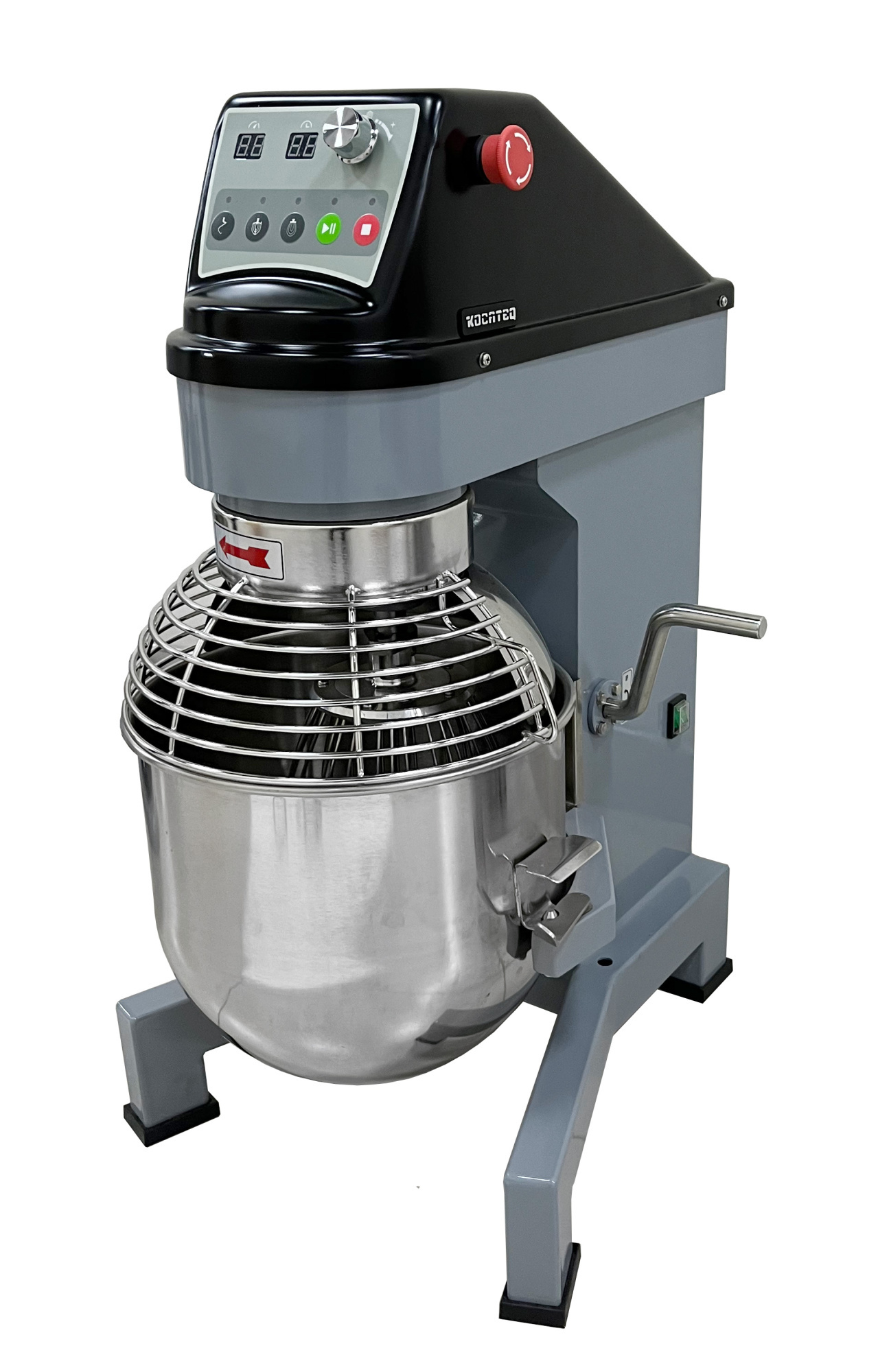Миксер планетарный Kocateq M 20 APLE объемом 20л, с 3 режимами 10 скоростей в каждом, электронная панель