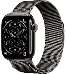 Apple Watch Series 11 42mm Slate Titanium Case with Milanese Loop Slate