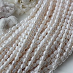 Жемчуг натуральный речной, рис, 7-9 мм, 1 нить, Ж025