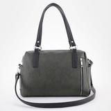 Сумка Саломея 1105 македония оливковый + черный