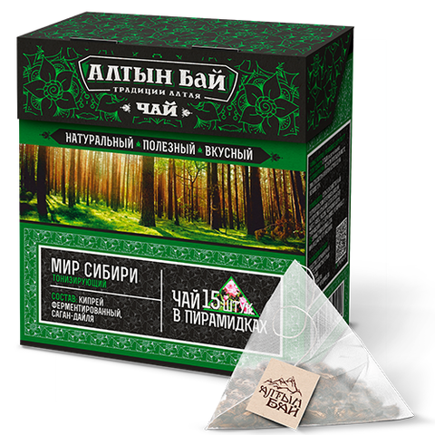 Чай в пирамидках Мир Сибири (Тонизирующий)