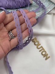 Кружево плетеное светло-фиолетовое ( лавандовое )