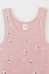 набор майка  для девочки  К 1181-2уп/розовый жемчуг,розовый,букет Ал