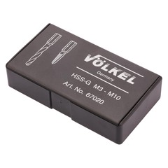 Набор метчиков для шуруповерта M3 -M10 (+ сверла) HSS-G 13пр Volkel 67020