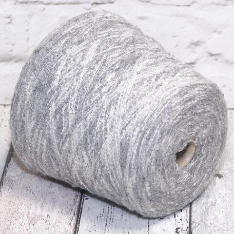 Фасонное букле кашемир на шелке POLIPELI DAIQUIRI серый меланж