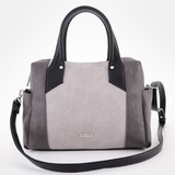 Сумка Саломея 603 мульти итальянский серо-черный