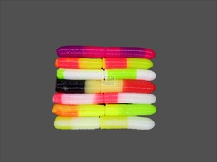 Форелевая силиконовая приманка COOL PLACE BUK FLOATING STRETCH цвет MIX 2  ( плавающая/ тянущаяся ) 65 мм/ 7 шт в банке.