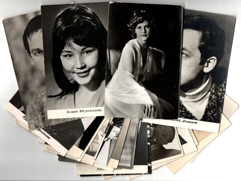 №17 Открытки Артисты и актёры СССР 1960–1970-е г. 25 штук. Чёрно-белые, чистые, без повторов