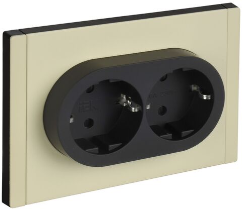 FORTE&PIANO Роз. 2-я с з/к з/ш б/к 16А FP823M сл. IEK