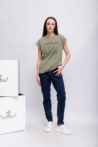 Marc Aurel Футболка с кружевом. Эко-линейка