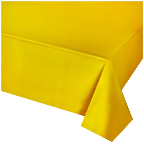 Скатерть п/э желтая 1,4х2,75м
