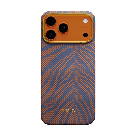 Чехол Pitaka Edge Case для iPhone 17 Pro, Пылающий оранжевый | Burning Orange