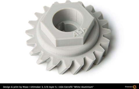 Пластик для 3D-принтера Fillamentum ASA Extrafill - White Aluminum
