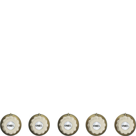 SMEG 5MP700PO Набор из 5 ручек в эстетике Cortina для электрических варочных поверхностей