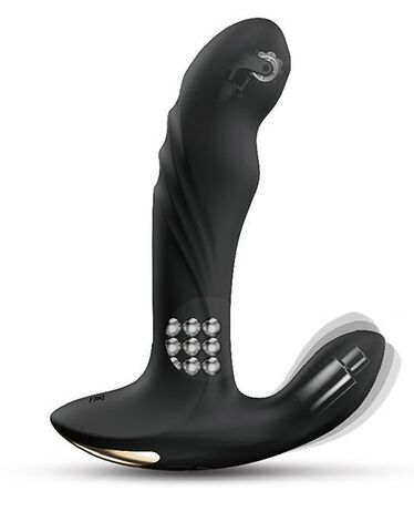 Черный вибромассажер простаты Multi P-Joy с 3 моторами - Dorcel 6072660