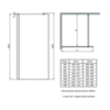 Неподвижная душевая стенка 160х200 см Ideal Standard Synergy L6227EO