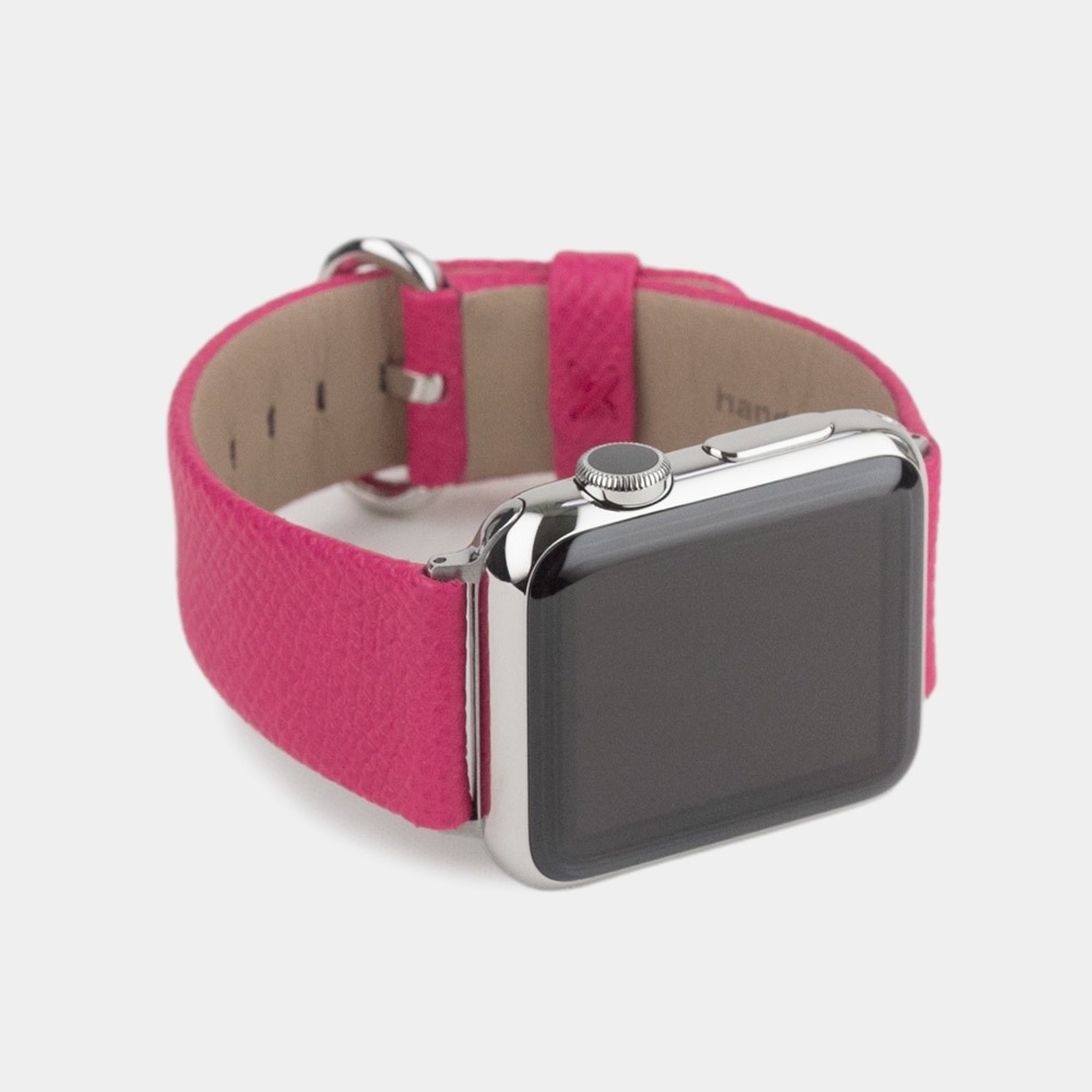 Ремешок для Apple Watch 44/45мм ST Classic из натуральной кожи теленка, темно-розового цвета