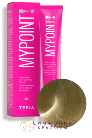 Перманентная крем-краска для волос Mypoint 10.0 Экстра светлый блондин натуральный Tefia, 60 мл