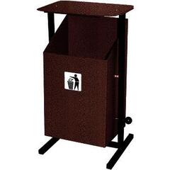 Урна стальная 24л Уралочка 2 с крышкой