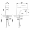 Lemark Shift LM4306C Смеситель для раковины Хром