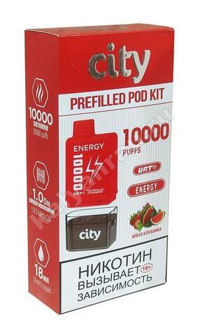 City Energy POD Kit Арбуз Клубника 10000 затяжек