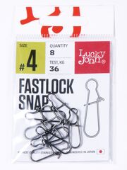 Застежки LJ Pro Series FASTLOCK SNAP №4, 35кг, 8шт.