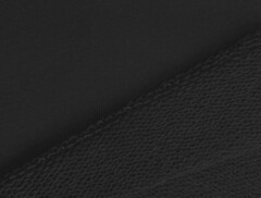 Футер 3 нитка без начеса, петля, 320 гр/м2, ш. 190 см, чёрный