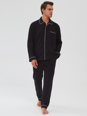 Пижама мужская чёрная Ihomewear Classic Men Black
