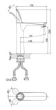 Смеситель для раковины D&K Venice Baciano (DA1032641)