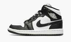 Air Jordan 1 Mid Split WMNS "Black White"