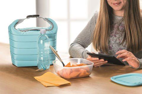 Набор термосумка+контейнер Handy малый зеленый Guzzini