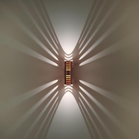 Уличный настенный светодиодный светильник Novotech 359539 STREET NT25 000 коричневый IP65 LED 2*5W 3000К 100-240V NETZ